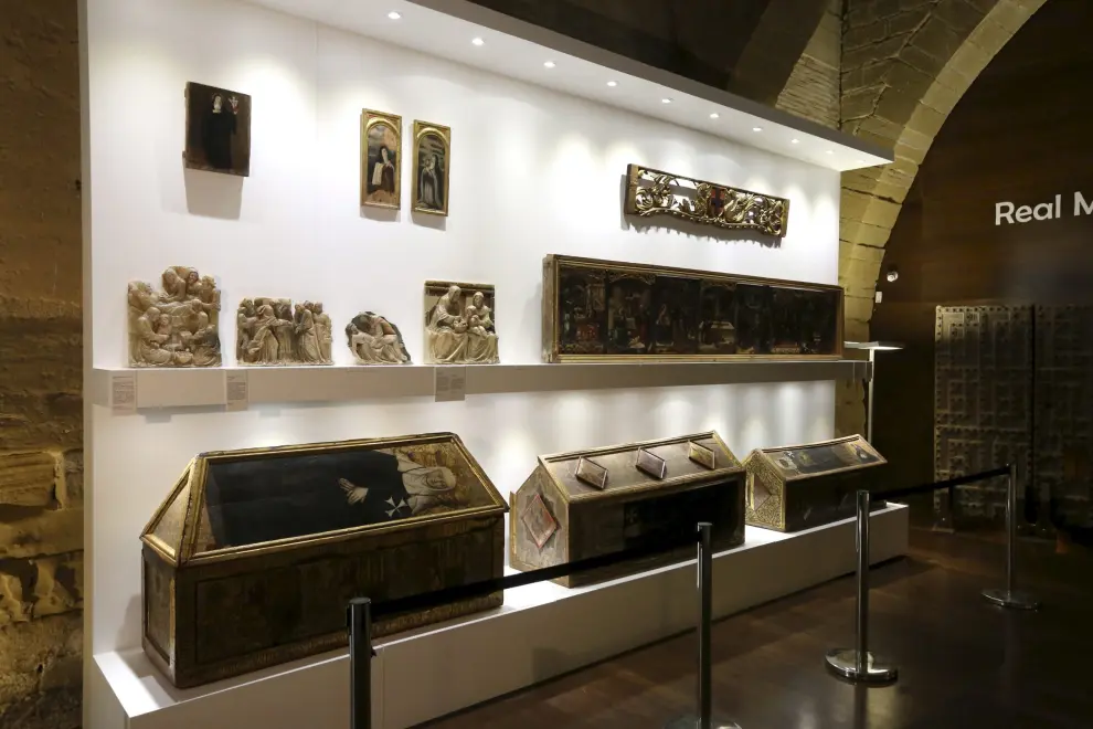 Imágenes de los bienes de Sijena expuestos en Villanueva de Sijena