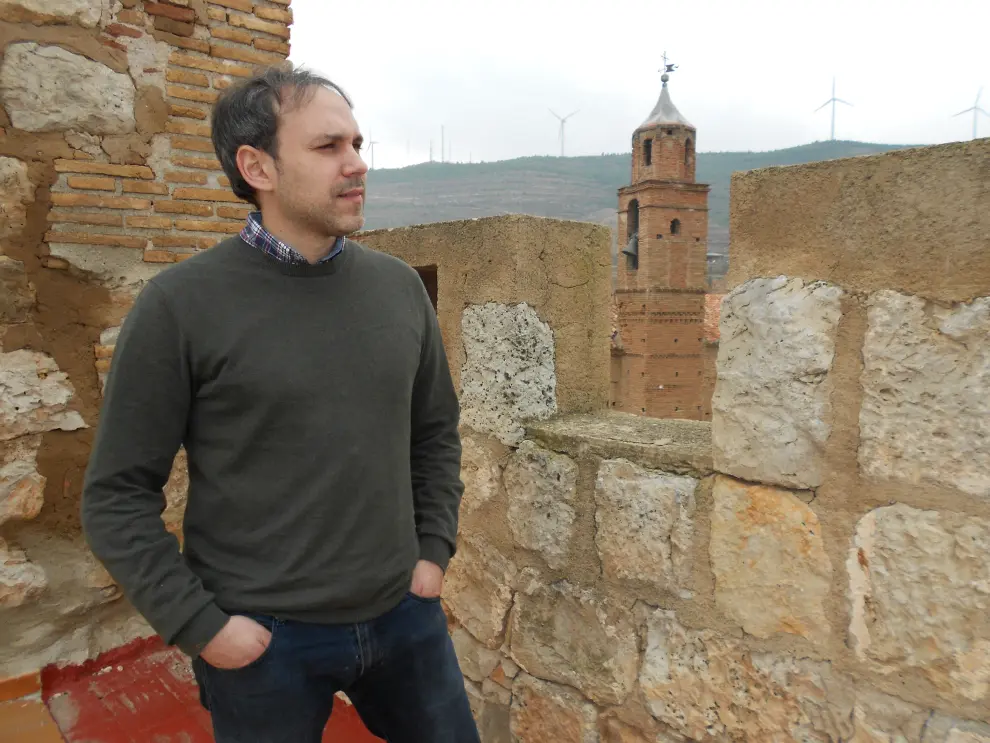 Luis Zueco en el castillo de Grisel.