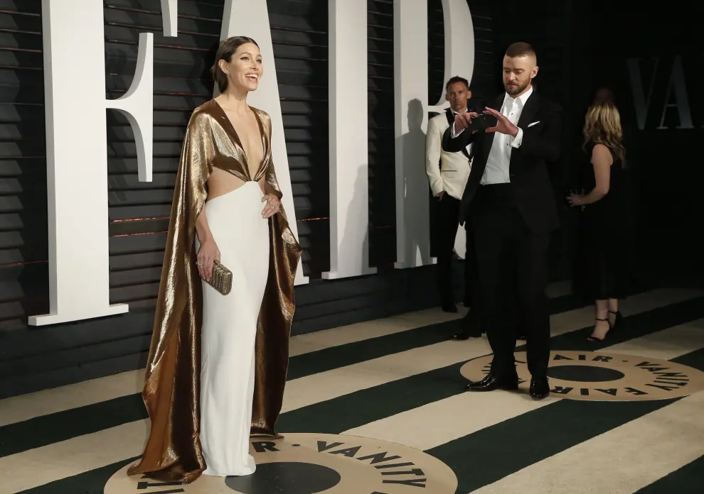 Lo peor: Jessica Biel, ante Justin Timberlake, con un vestido que no estuvo a su altura (2017).
