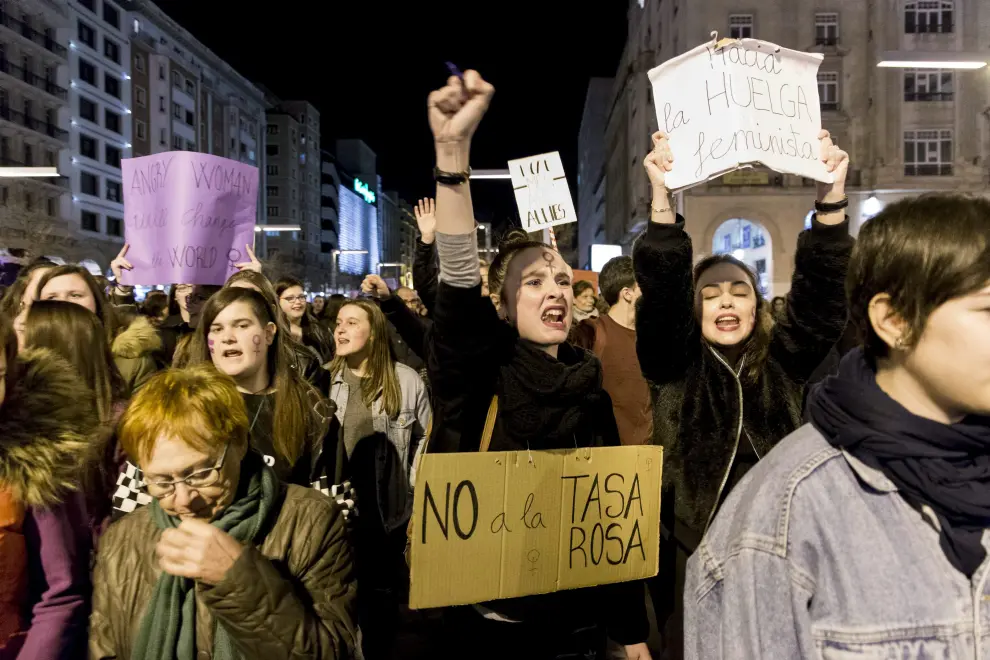 Manifestación del Día de la Mujer en Zaragoza