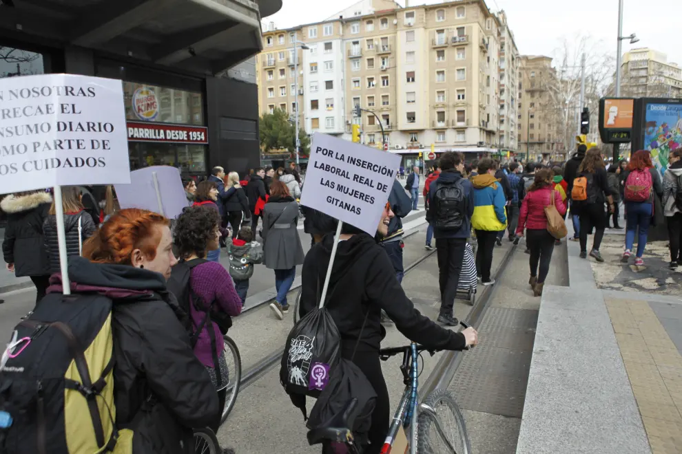 Huelga feminista del 8M en Aragón