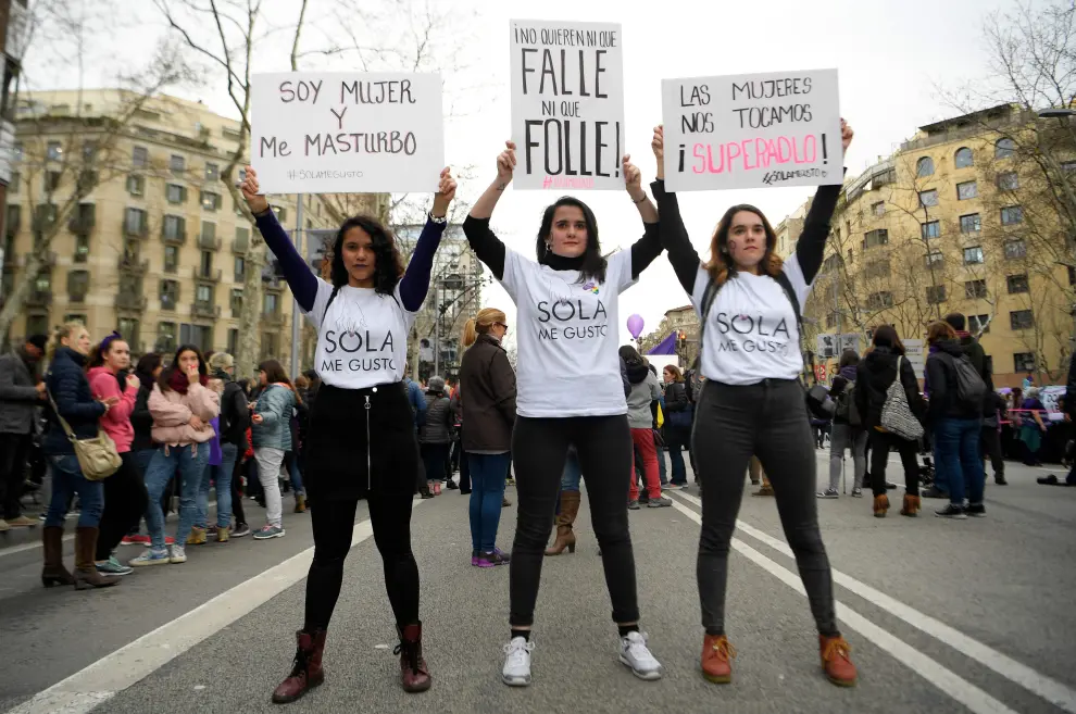 Las protestas del 8M en España, en imágenes