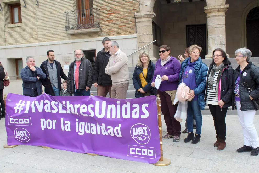 Todas las imágenes de las manifestaciones feministas en Aragón