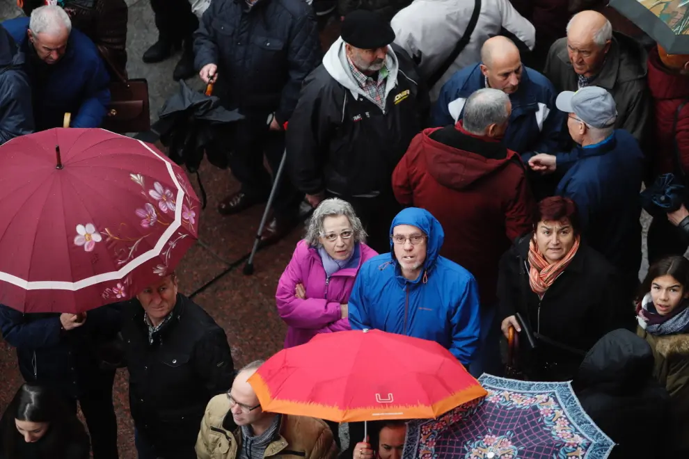 Una manifestación de pensionistas en Zaragoza, hace unas semanas, para reclamar la subida de las pensiones.