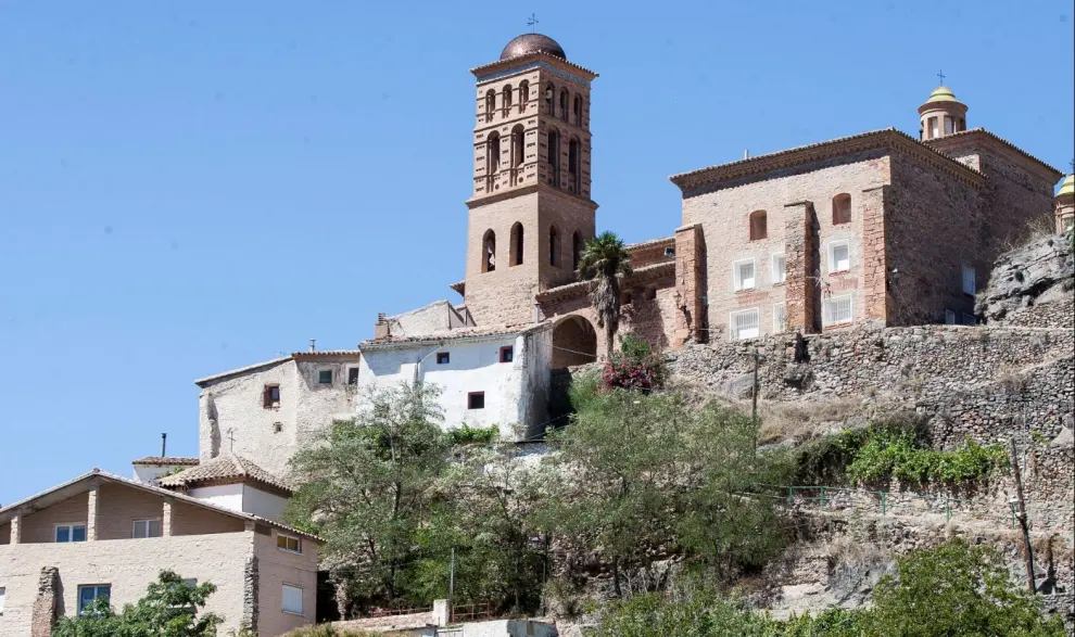 Colegiata de Calcena, uno de los valores patrimoniales que se visitarán en las Rutas de Primavera de la Comarca del Aranda.