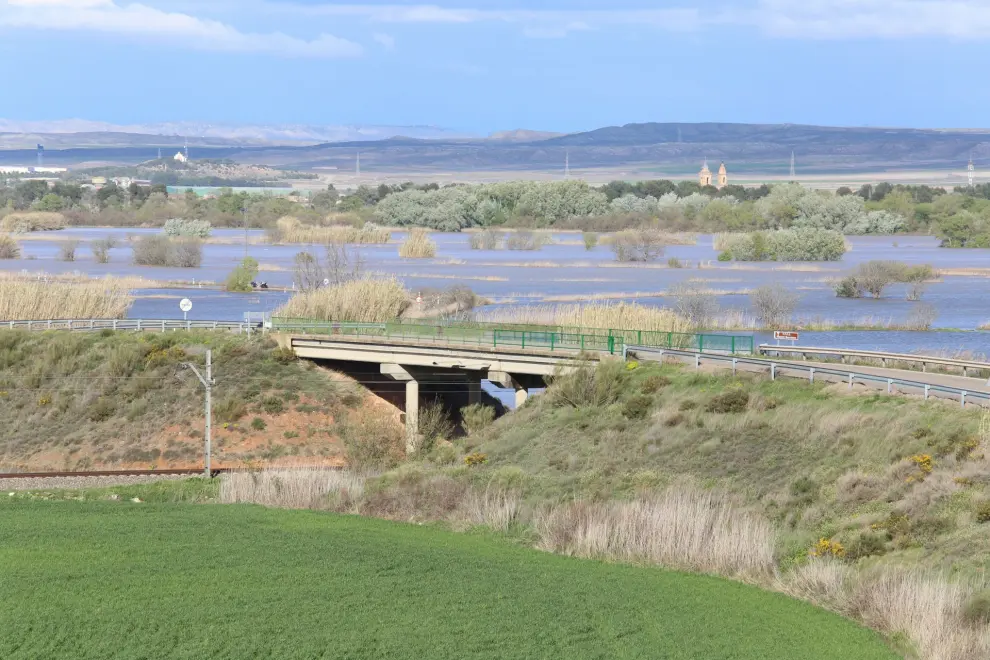Crecida del Ebro en la Ribera Baja