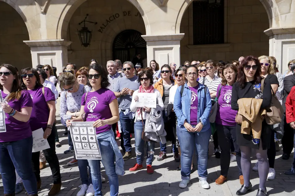 Concentración en Teruel contra la sentencia a los miembros de La Manada