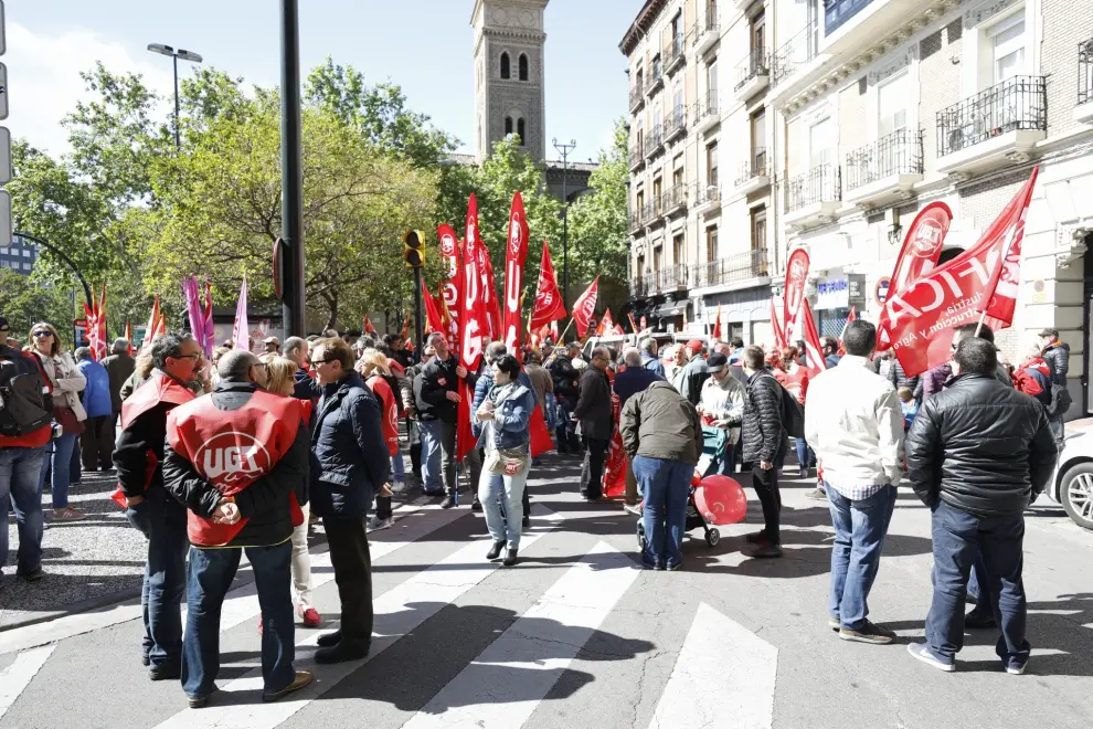 Manifestación del Día del Trabajador en Zaragoza