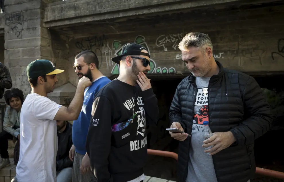 Concentración en Zaragoza en apoyo al rapero Valtonyc