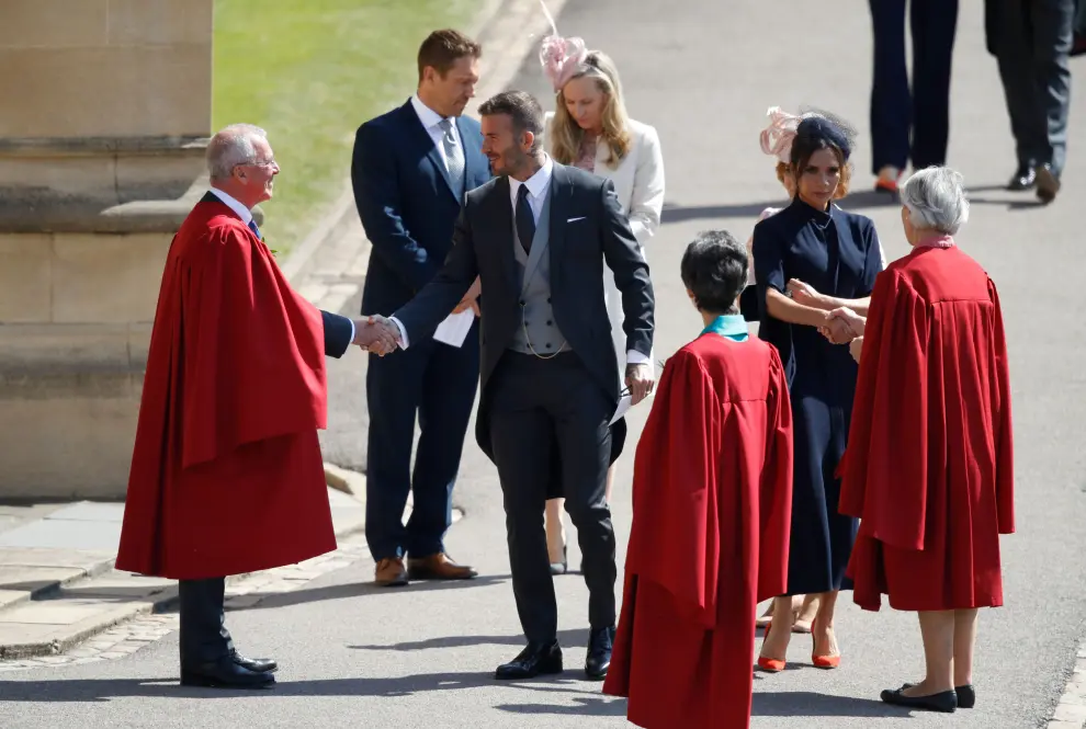 Los invitados llegan al castillo de Windsor