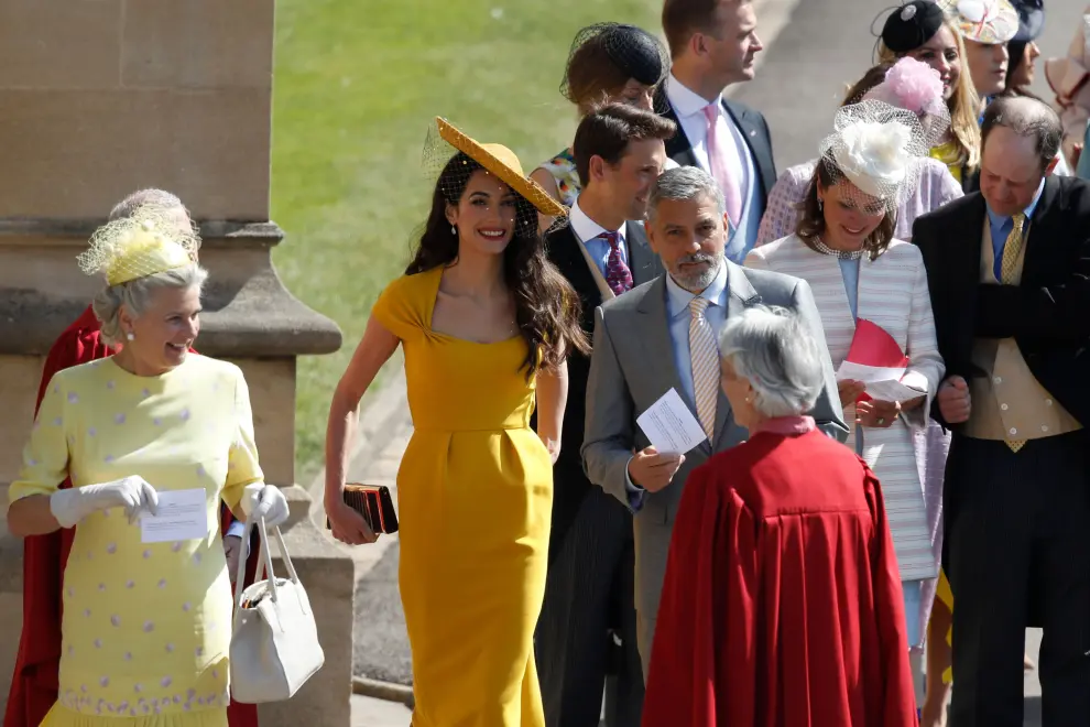 Los invitados llegan al castillo de Windsor