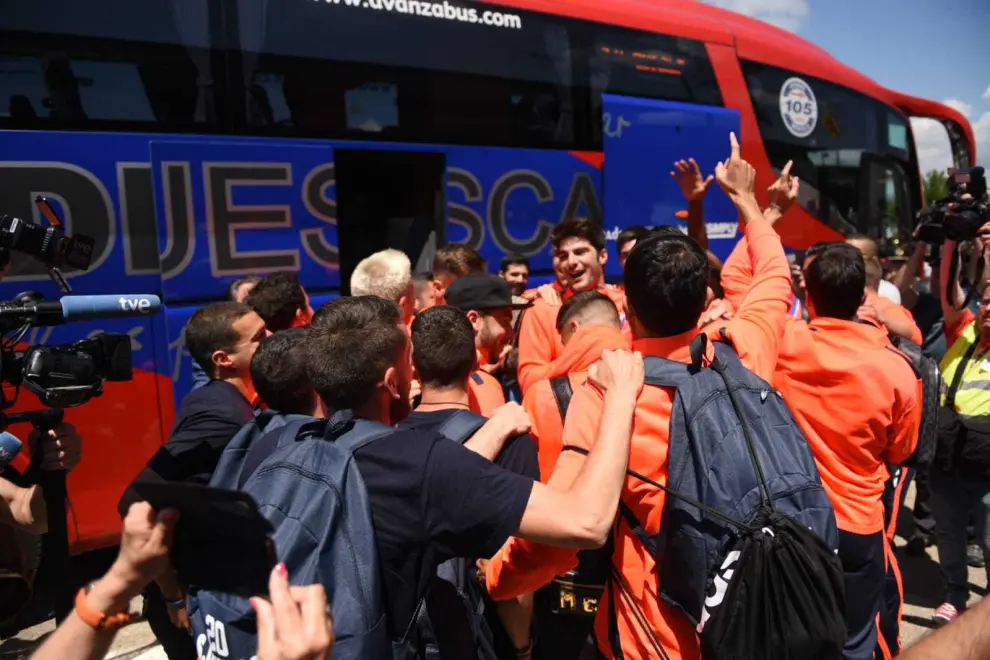 Huesca recibe a su equipo de Primera