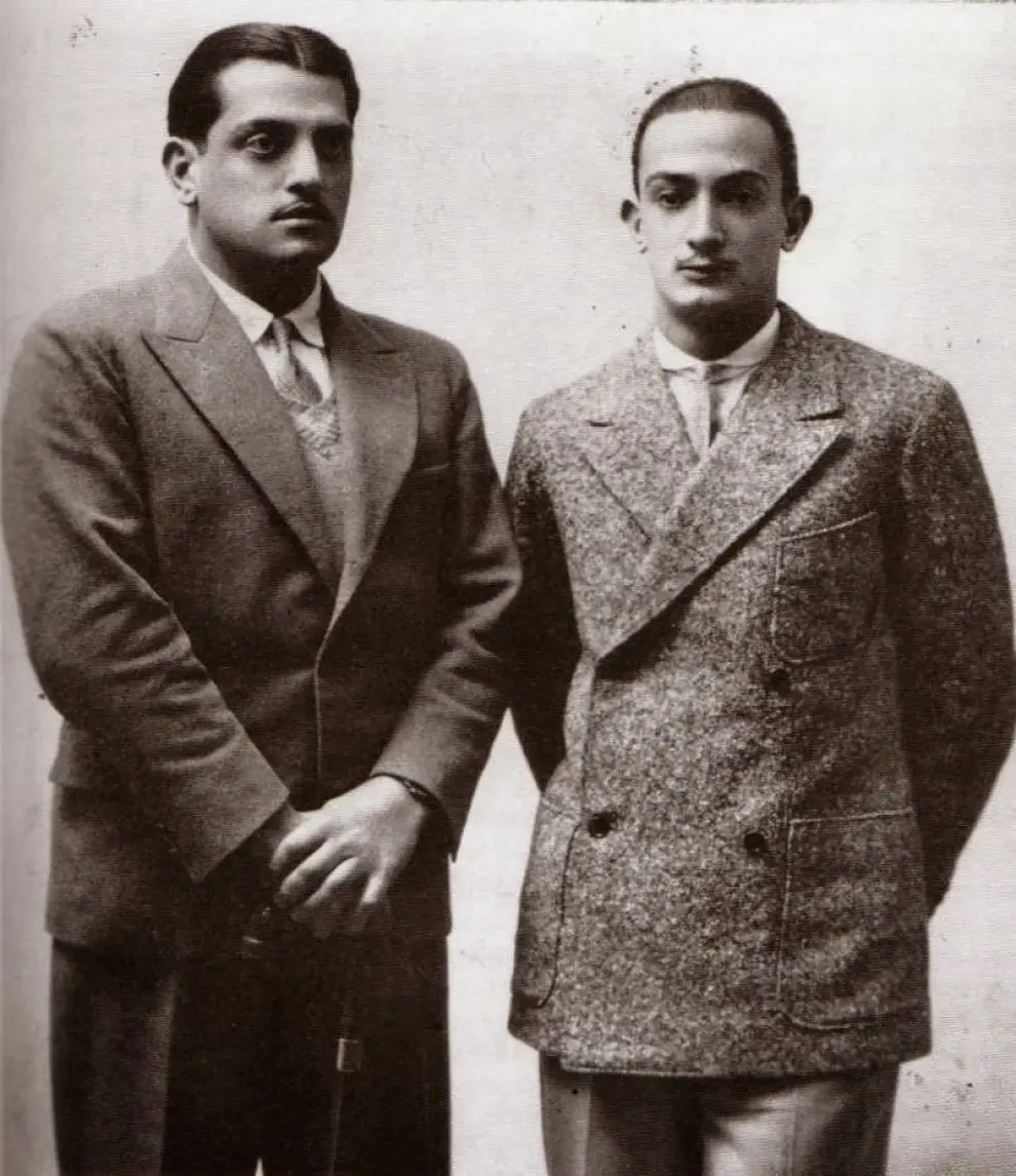 El cineasta, con el pintor Salvador Dalí.