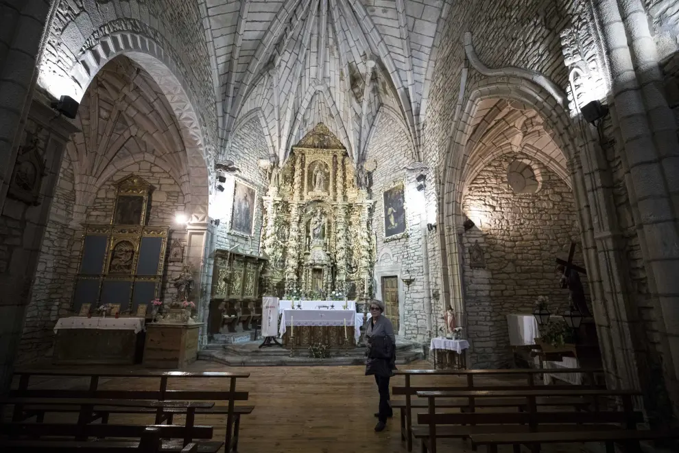 Interior de la Iglesia de la Purificación de la Virgen.