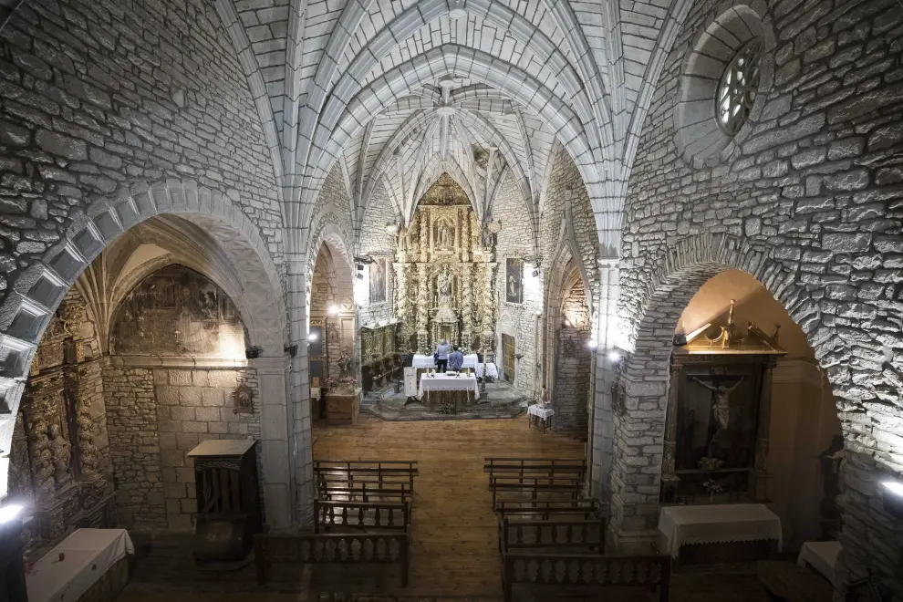 Interior de la Iglesia de la Purificación de la Virgen.