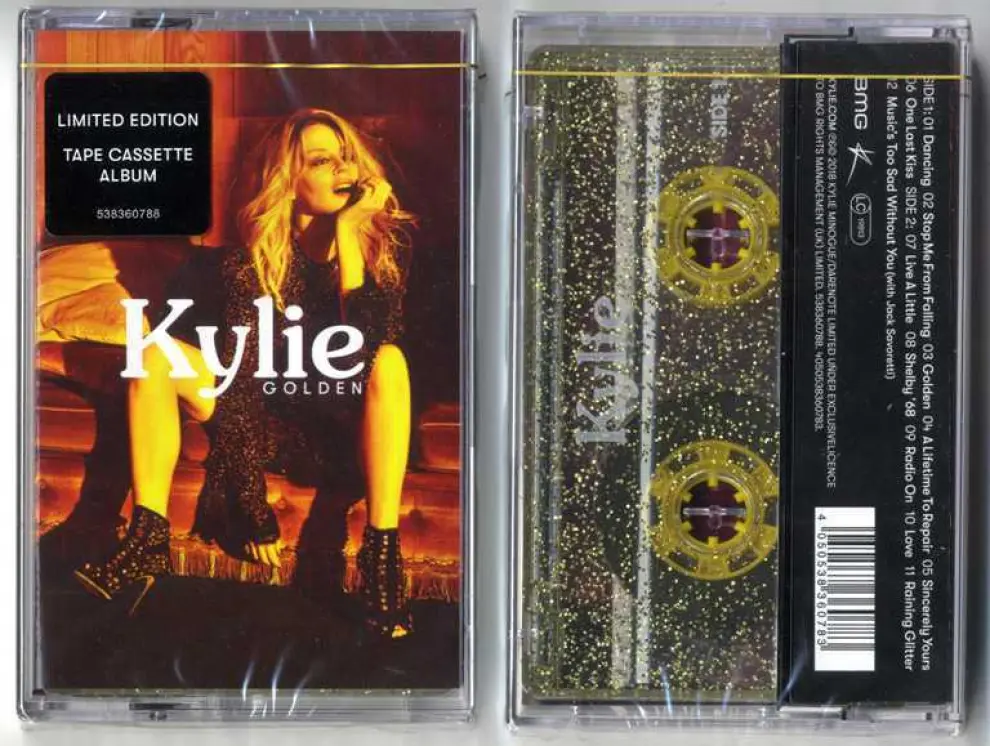 Kylie Minogue publicó en casete el pasado mes de abril su disco 'Golden'