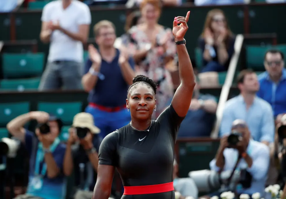 El inspirador traje de licra de Serena Williams en Roland Garros