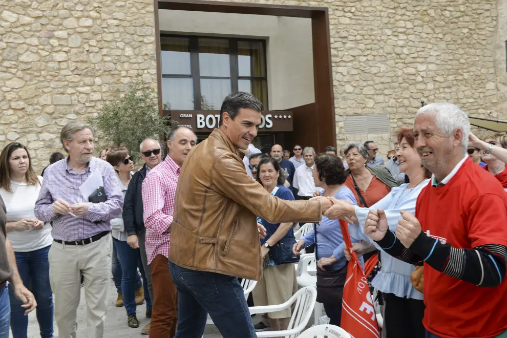 Mitin de Pedro Sánchez en Teruel el 17 de mayo de 2017 en Teruel.