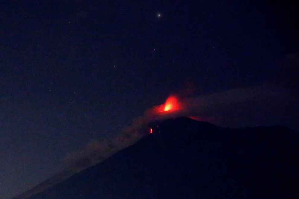 La erupción del volcán de Fuego en Guatemala