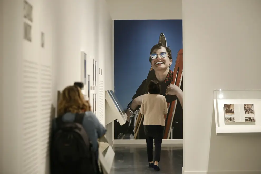 Fotografías de la exposición de Robert Capa en el Caixaforum de Zaragoza