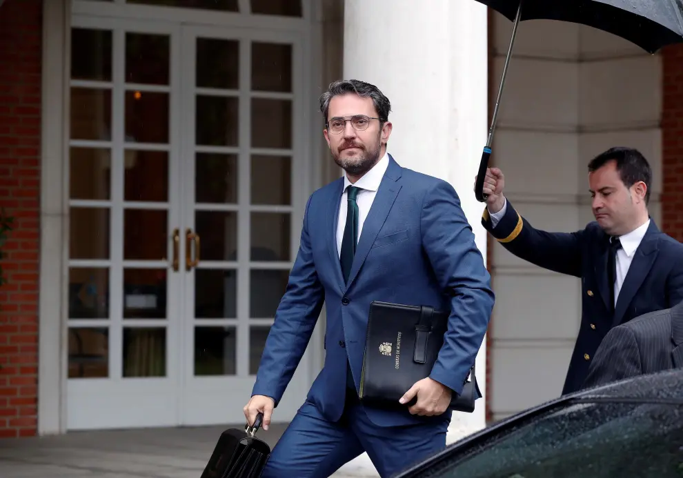 Maxim Huerta, a su llegada al primer Consejo de Ministros de Pedro Sánchez, el pasado viernes, 8 de junio.