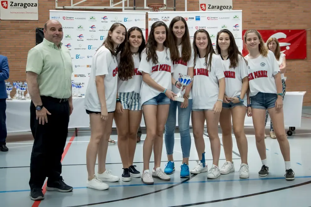 Entrega de trofeos a los mejores equipos y jugadores de Aragón
