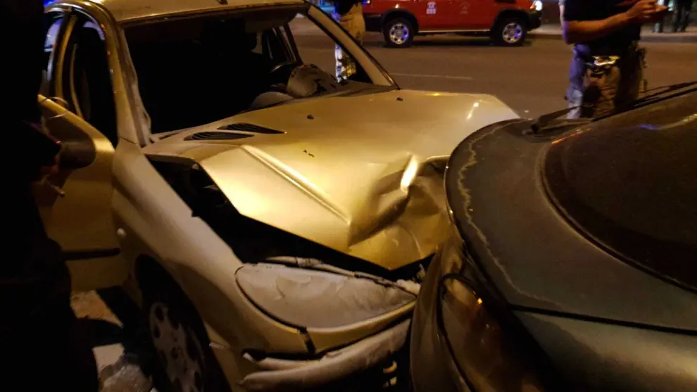 Accidente de tráfico en Las Fuentes con seis vehículos afectados