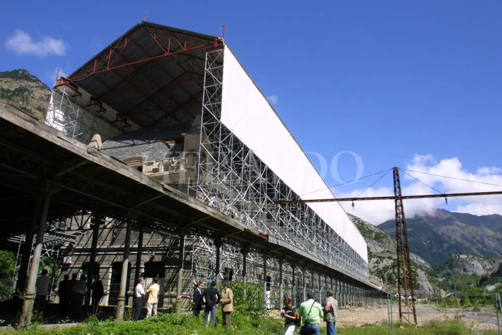 Obras rehabilitación de la estación el 28 de julio de 2006