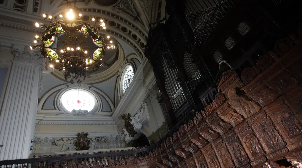 El coro de labasílica del Pilar, uno de los mayores tesoros artísticos que guarda el templo