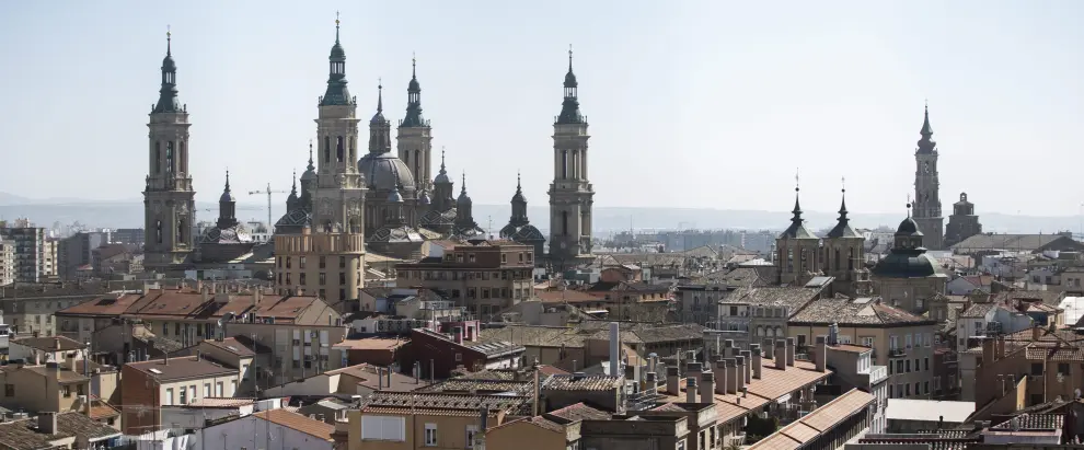 Vistas de la Basílica del Pilar de Zaragoza