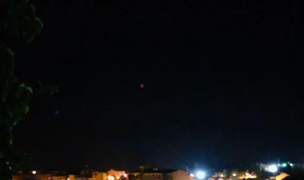 La luna roja desde Barbastro