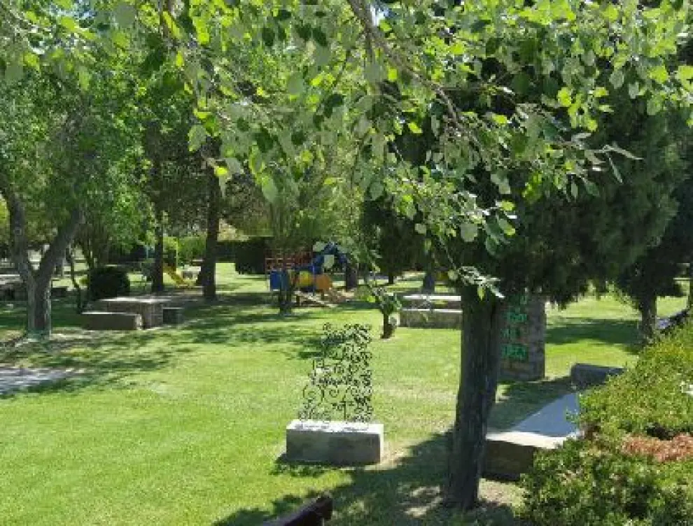 Tardienta (Huesca) tiene un parque muy bien cuidado.