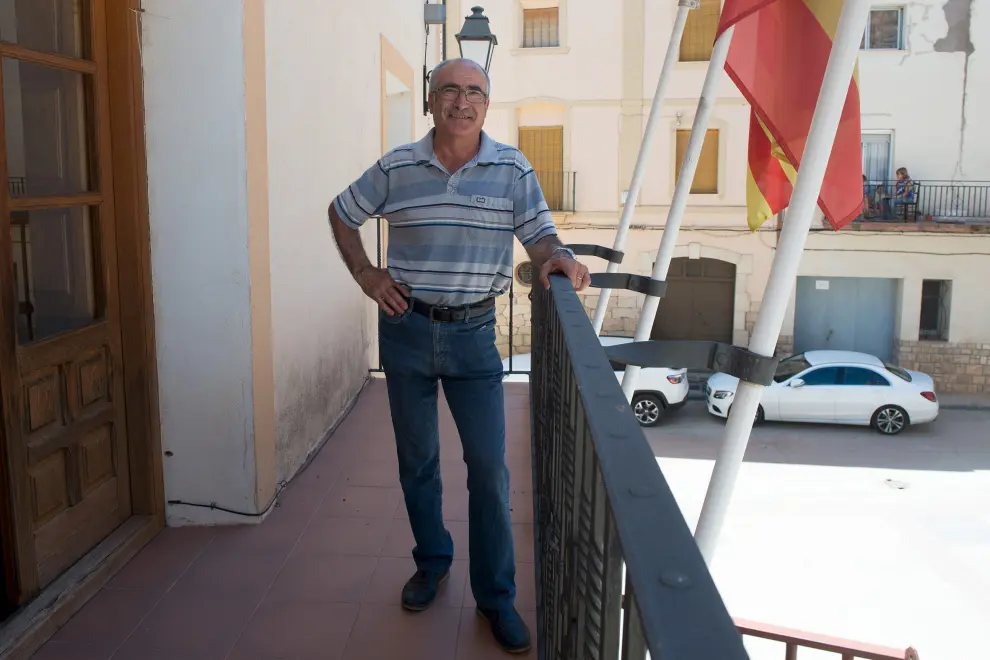 Juan José Gómez en el balcón del ayuntamiento