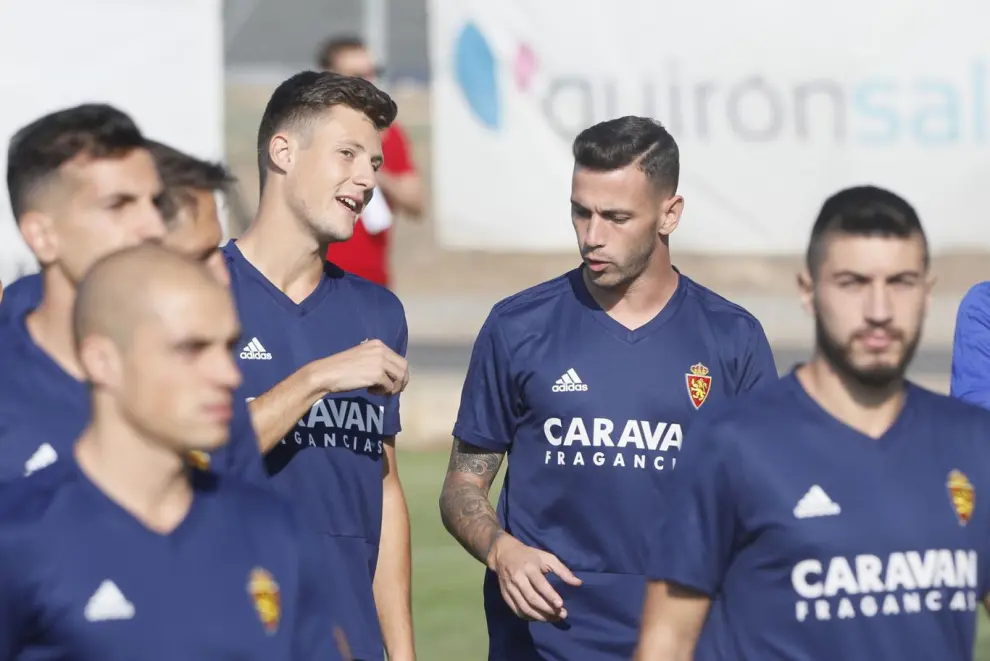 Álvaro Vázquez ya entrena con el Zaragoza