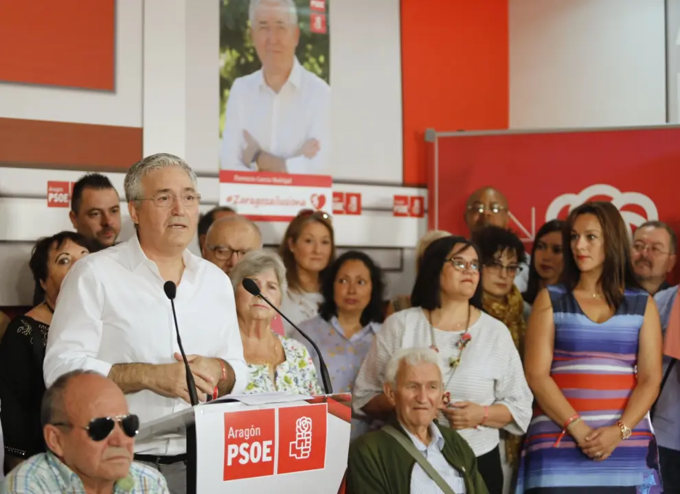 Florencio García Madrigal, en un acto de la campaña de primarias.