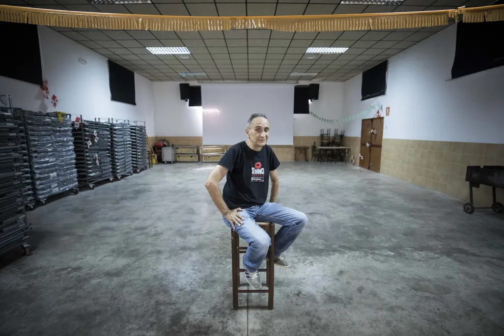Arcadio Muñoz, alcalde de Aldehuela de Liestos, donde realizan los pases de cine en 3D