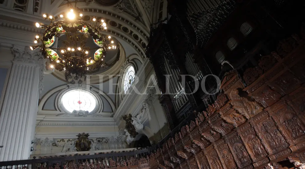 El coro de la basílica del Pilar de Zaragoza, en fotos