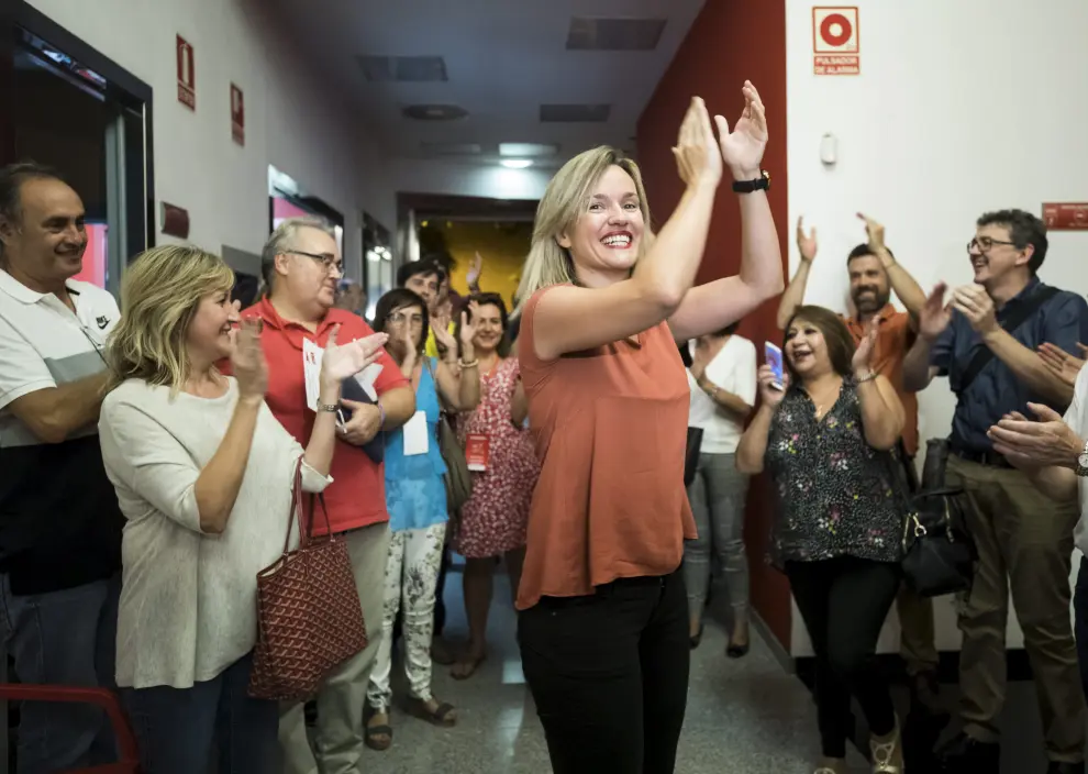 La candidata a las primarias del PSOE para la alcaldía de Zaragoza Pilar Alegría