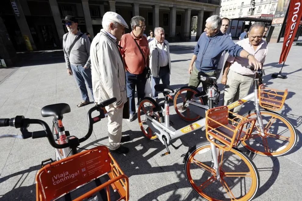 Presentación de las nuevas bicis sin estaciones de Zaragoza