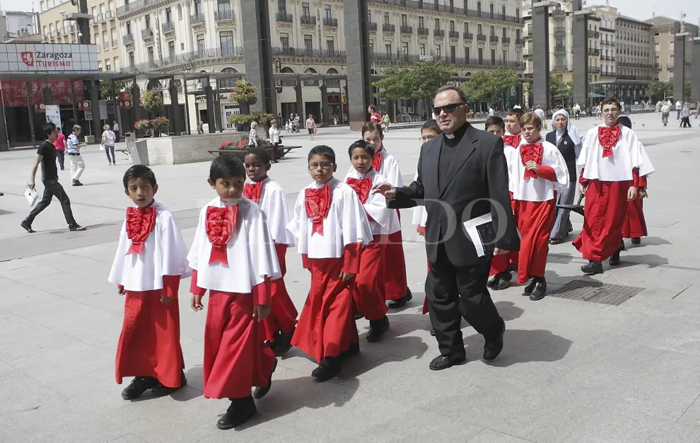 Los infanticos de la basílica del Pilar de Zaragoza en 2009