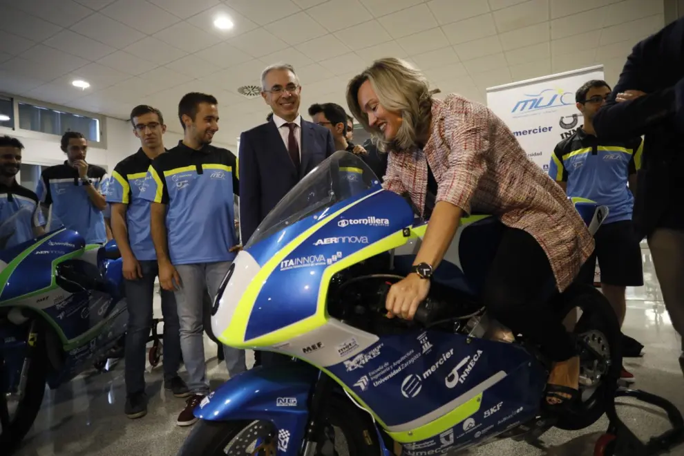 Presentación de los prototipos de motos aragonesas para el MotoStudent de Motorland