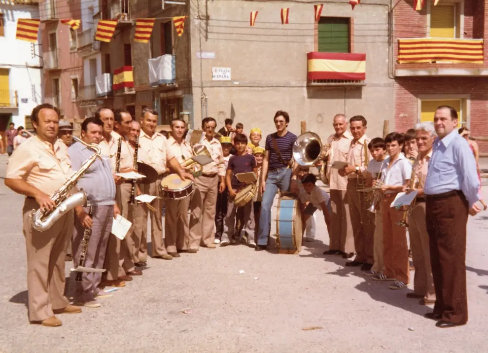 Banda de música de Pedrola. 1977.