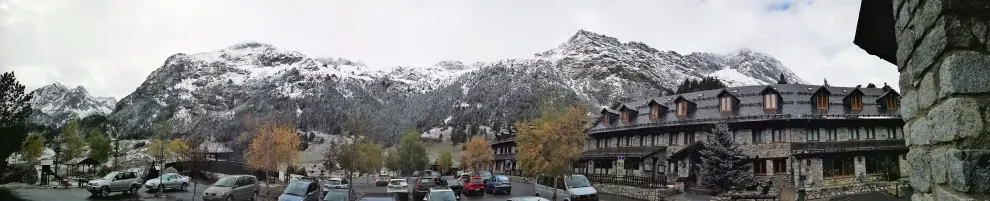 Imágenes de nieve en el Pirineo por la masa de aire polar ártica