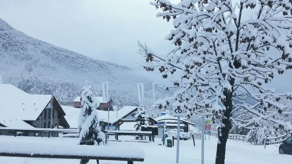 Estación de esquí de Cerler (Aramón) la semana pasada.