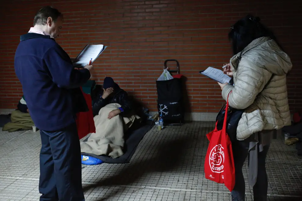 V Censo de personas sin hogar de la Cruz Roja en Zaragoza