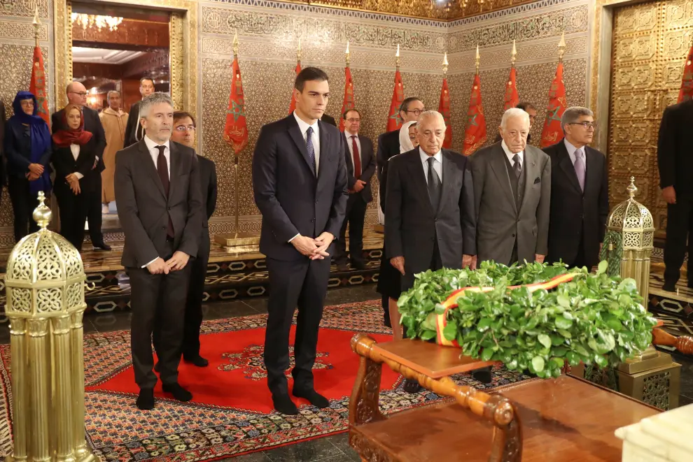 Imágenes de la visita de Pedro Sánchez a Marruecos