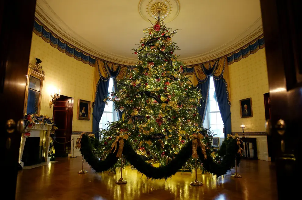 Melania Trump enseña la decoración navideña de la Casa Blanca