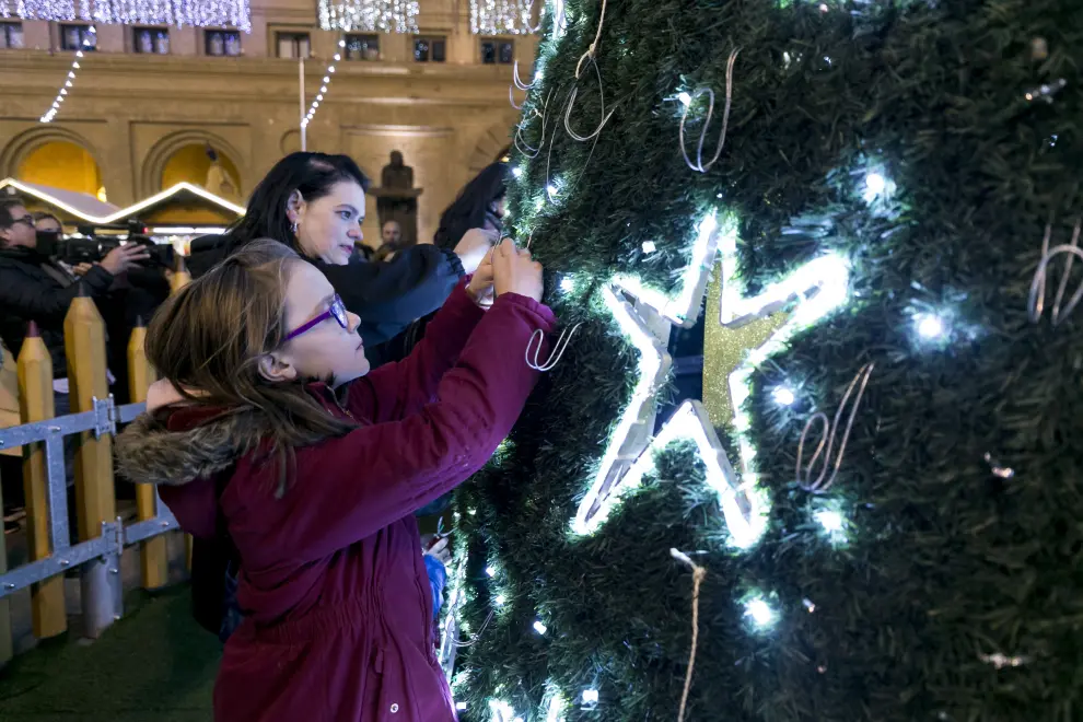 Encendido de luces de Navidad en Zaragoza
