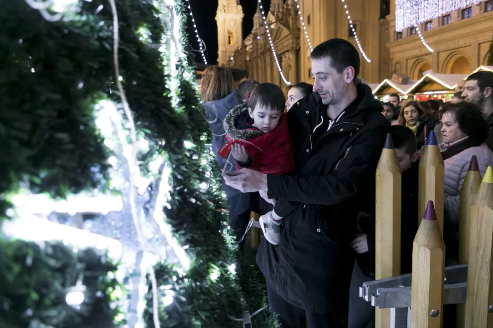 Encendido de luces de Navidad en Zaragoza