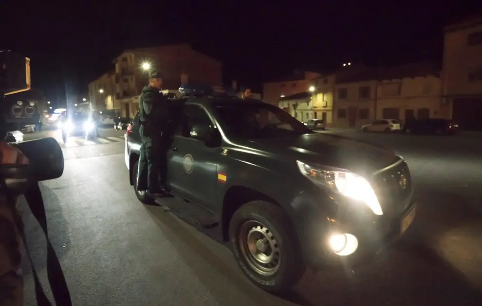 Operativo policial en la noche de los hechos del 14 de diciembre de 2017 en Andorra.